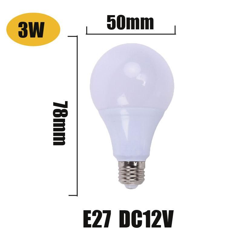 LED -lampa E27 12V 3W
