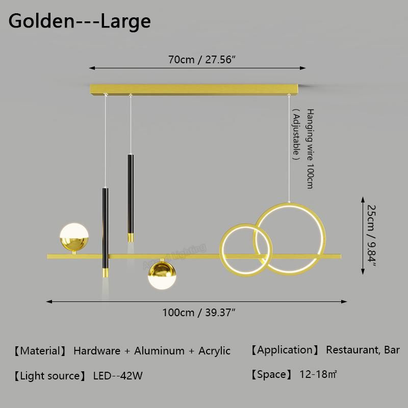 Gold 100cm lumière chaude