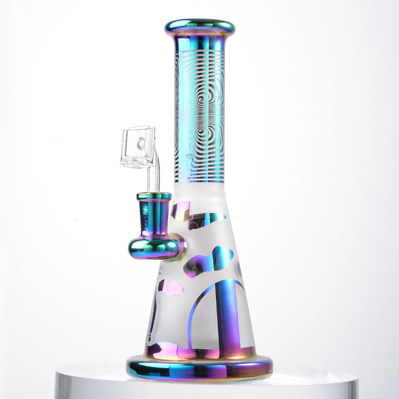 blue figure bong with banger