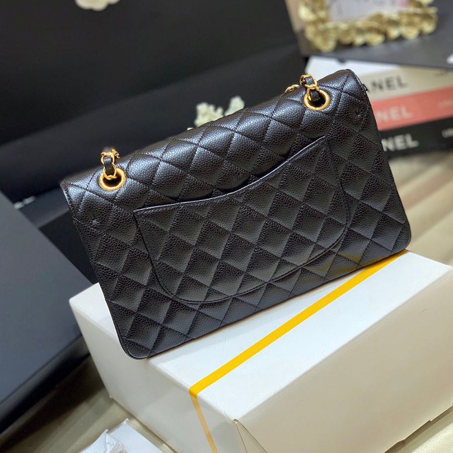 Chanel Classic Wallet on Chain bag in black lambskin WOC - OneLuxury