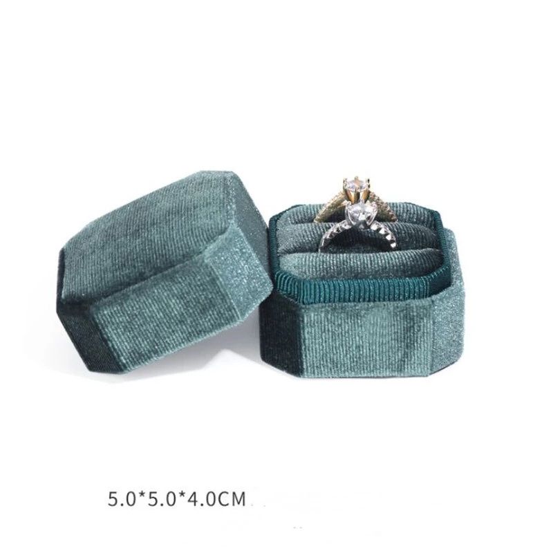 double ring box dark green