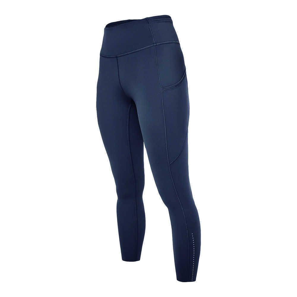 pantalones de bolsillo múltiple de medianoche azul