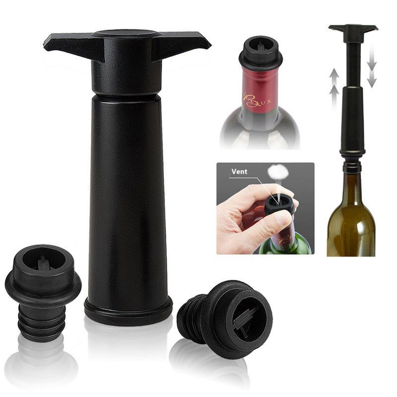 Wine Bottle Vacuum Saver Sealer Preserver Pump Stopper Tool Reusable Bar Tools