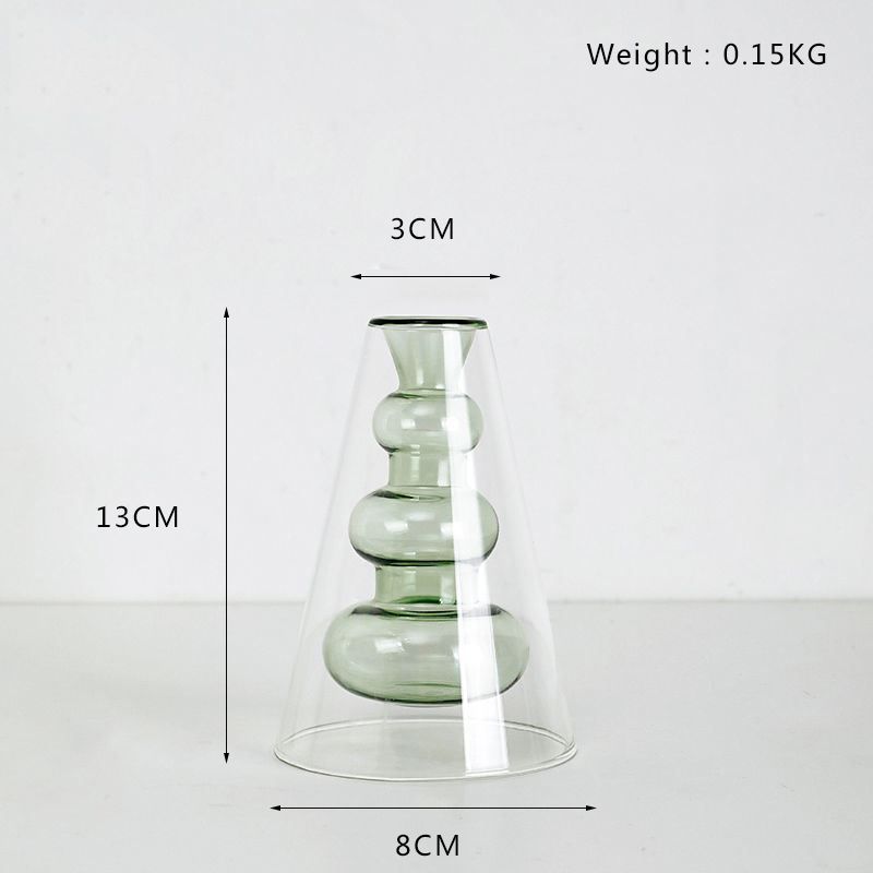 Grön vase 15cm
