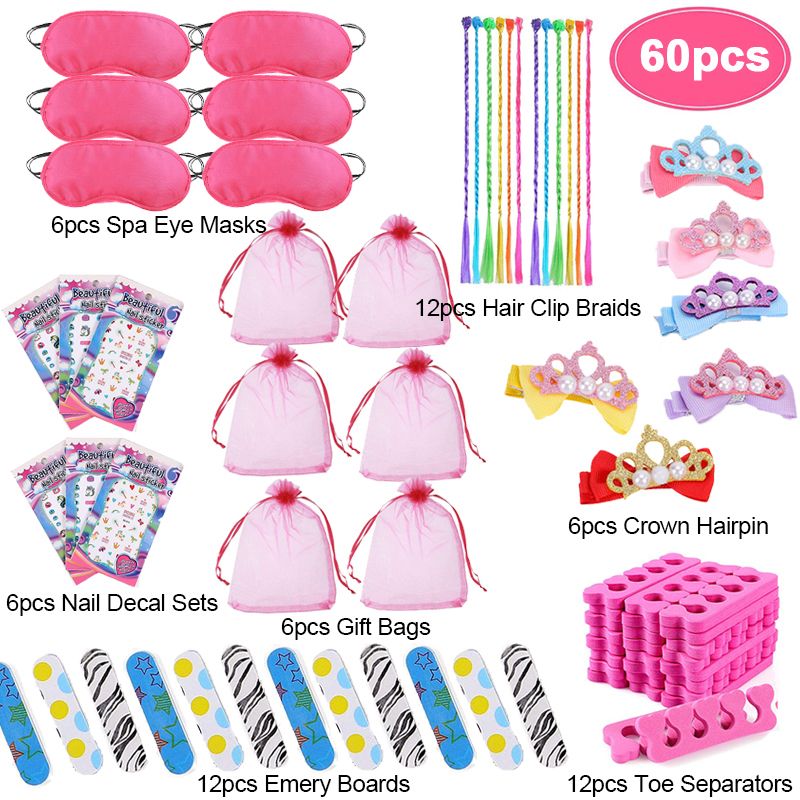 60pcs spa favores definido