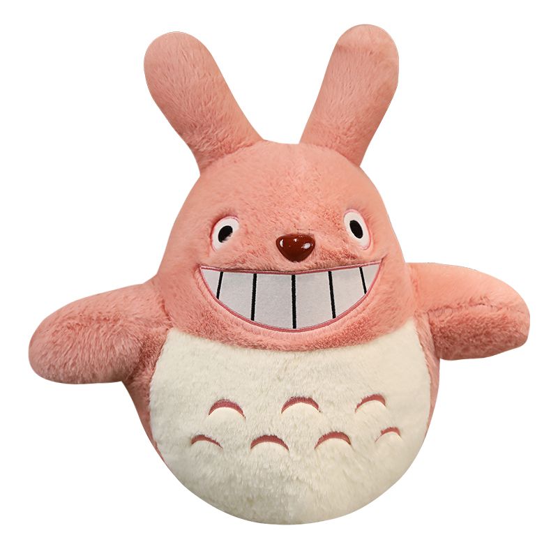 Totoro sonriente rosa