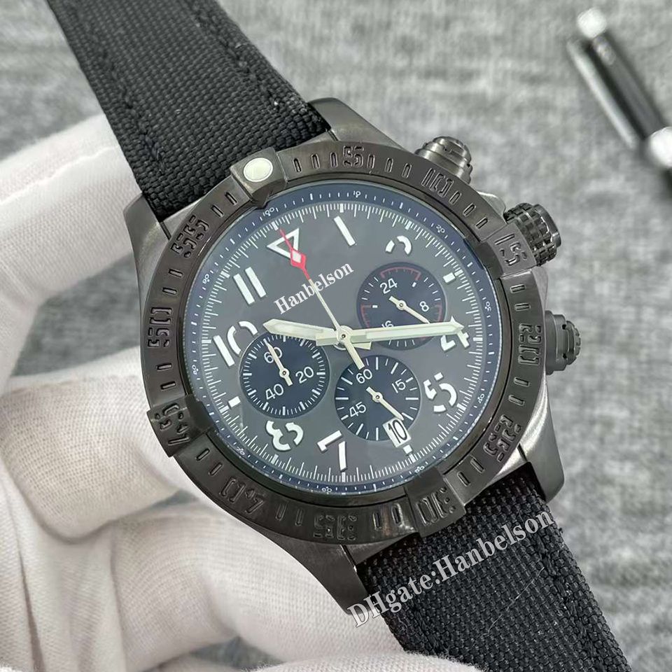 Black Case Nylon Strap grey dial