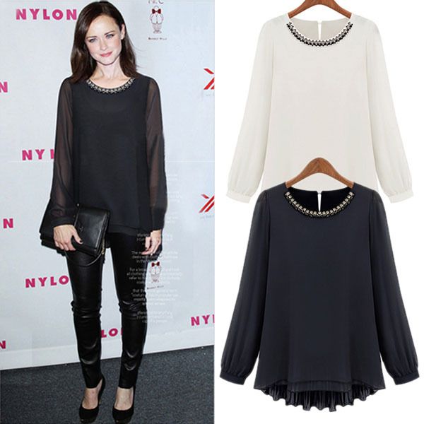 stylish chiffon tops