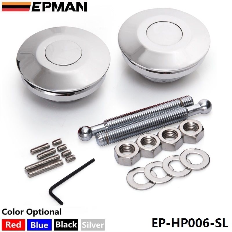 EPMAN Quick Latch Silver Mini Quick Latch Fastener Aluminum Dzus