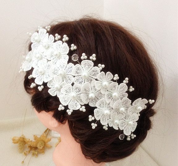 2016 Hair Flowers Accessories Wedding Flowers Appliques Lace