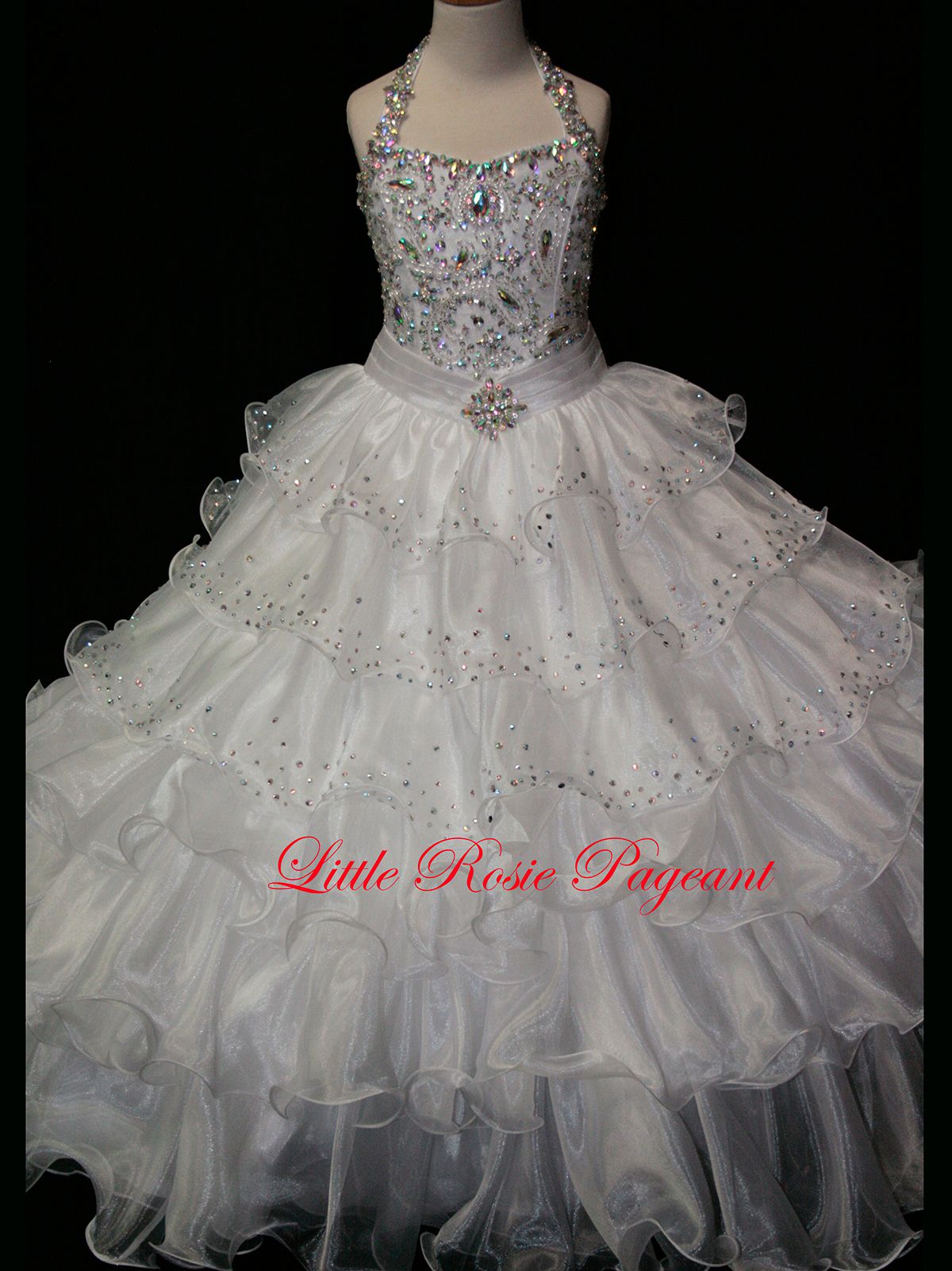 ball gown with flowers