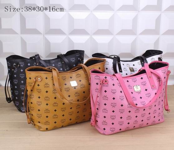 mcm pink luggage