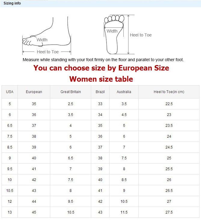Jeffrey Campbell Shoe Size Chart