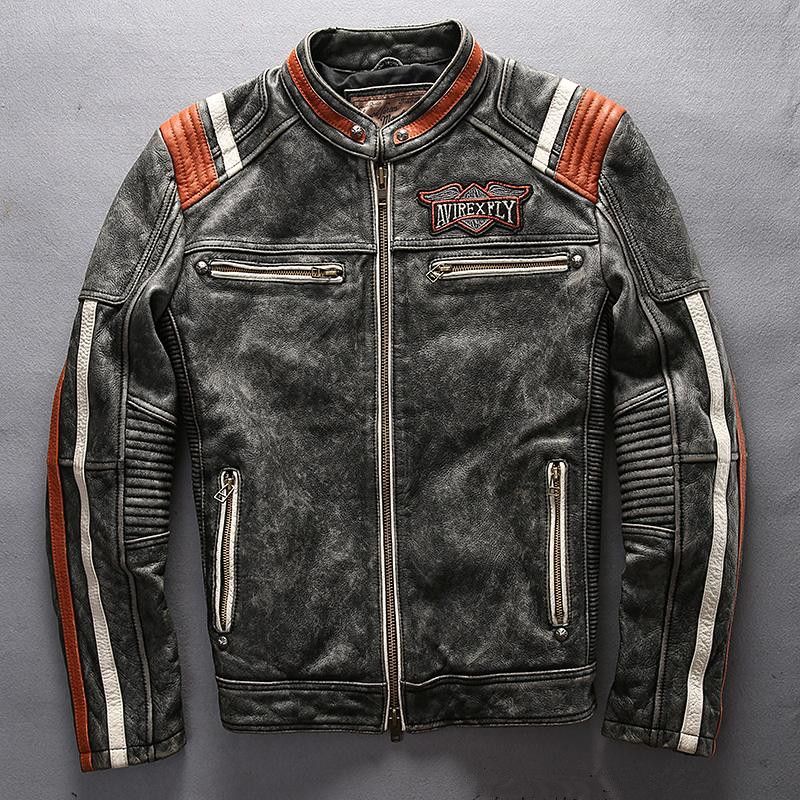 2 Colours AVIREX FLY Genuine Leather 