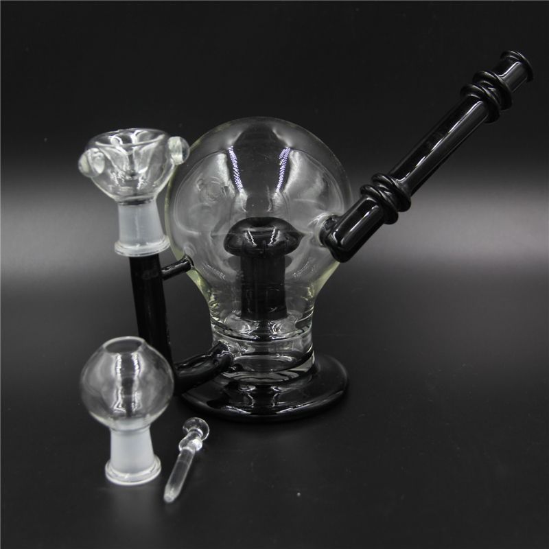 Black Glass Bongs For Men Powerful Filtering Glass Hookahs With Female