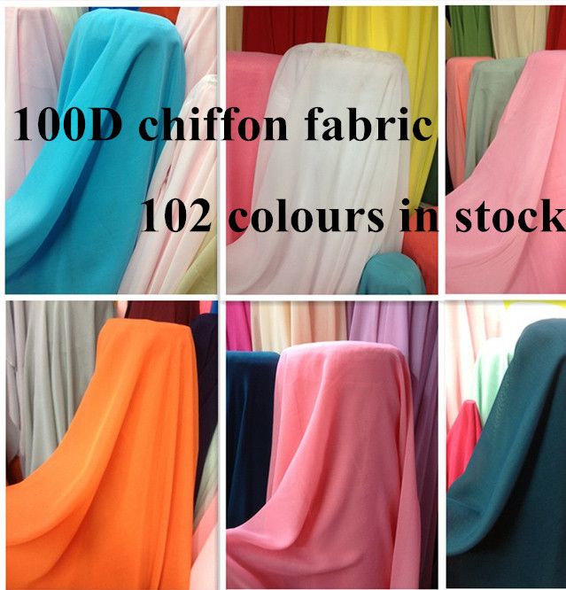 Discount In Stock Soft Chiffon Fabric For Dress Lining Cloth Material