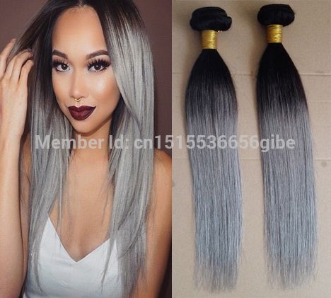 Grosshandel Grau Ombre Haarverlangerungen 1b Grau Gerade Zwei Tone Ombre Brasilianische Grau Haar Weave Rosa Von Jiahezhu 27 74 Auf De Dhgate Com