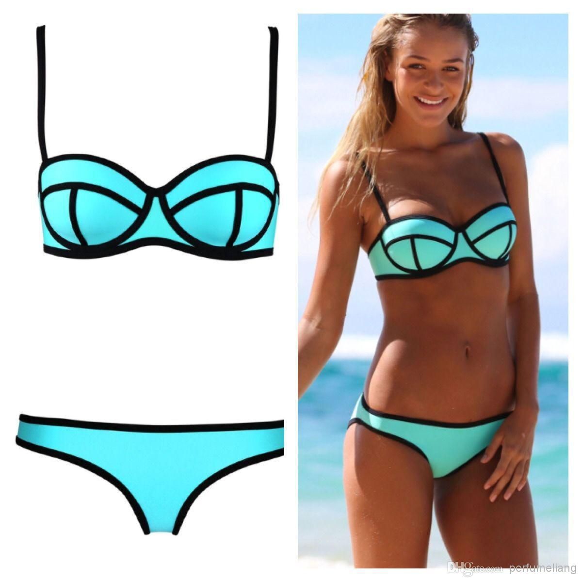 neoprene triangl bikini