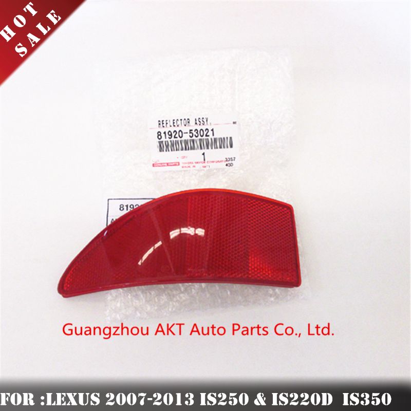 GENUINE LH /& RH REAR BUMPER REFLECTORS FITS LEXUS IS 81910-53021 81920-53021