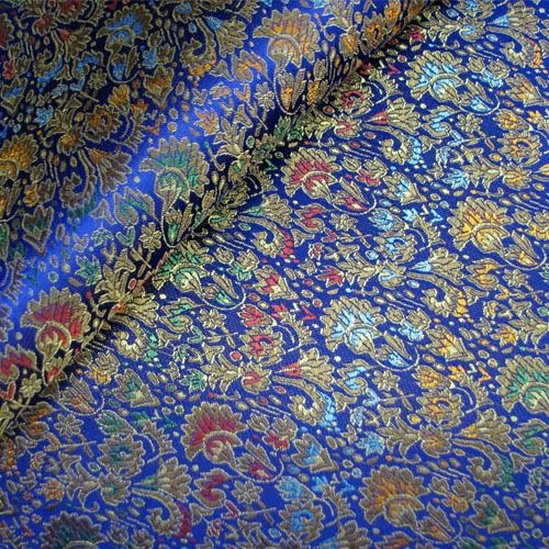 navy brocade fabric