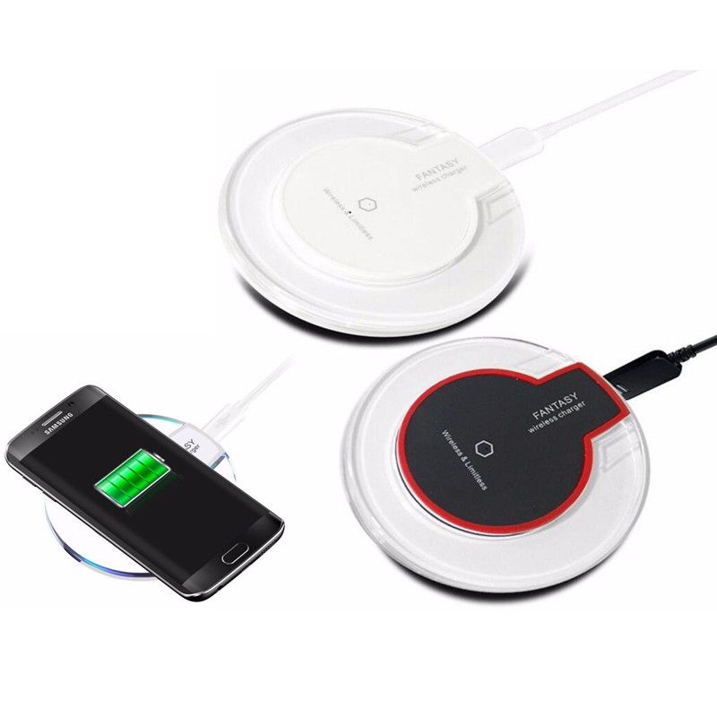 2020 Qi Crystal Wireless Charger Charging Pad For Samsung Galaxy S6 S7 Edge S8 Note 5 8 For Iphone X 8 Plus Fantasy High Efficiency Pad Universal From