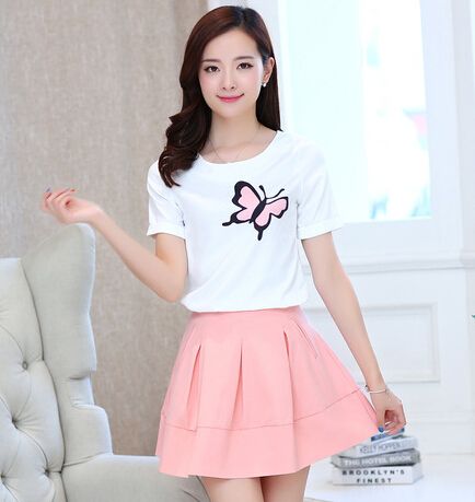t shirt and skirt
