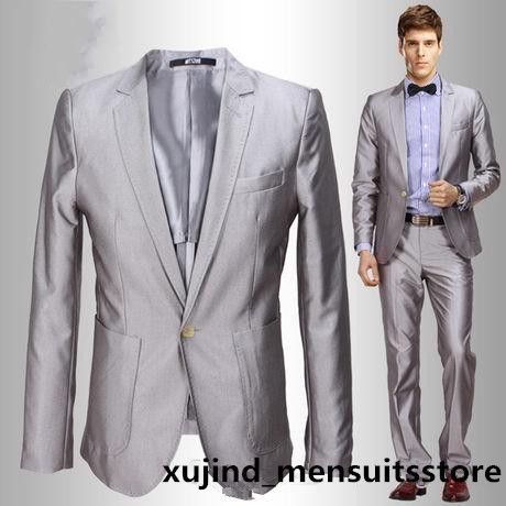silver and white suits for prom