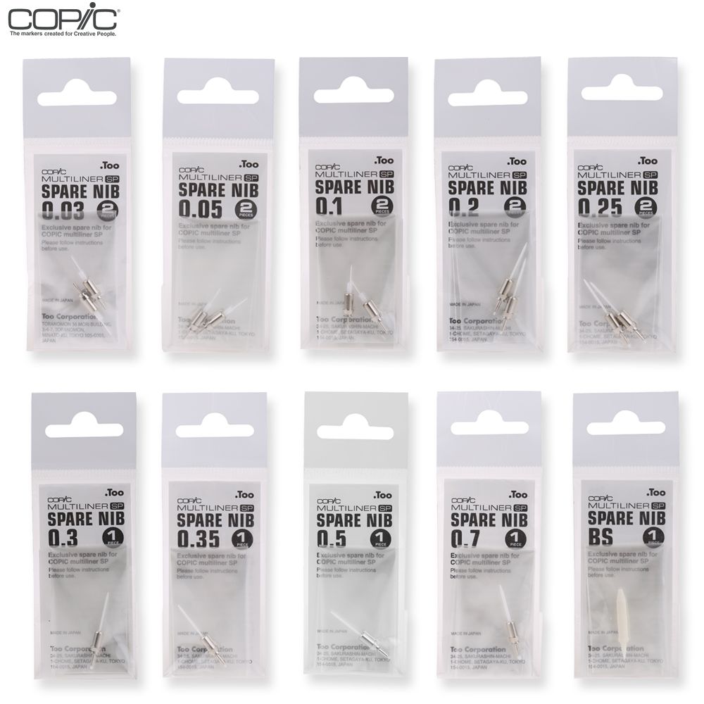 A INK CARTRIDGE REFILL COPIC MULTILINER SP FITS PEN SIZES 0.03//0.05//0.1