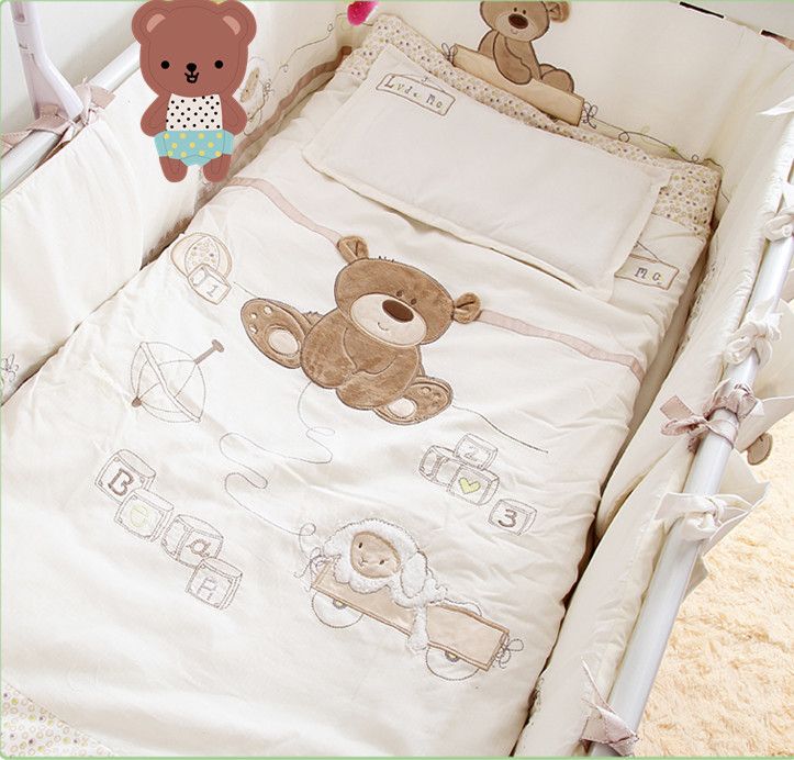 bear crib bedding set