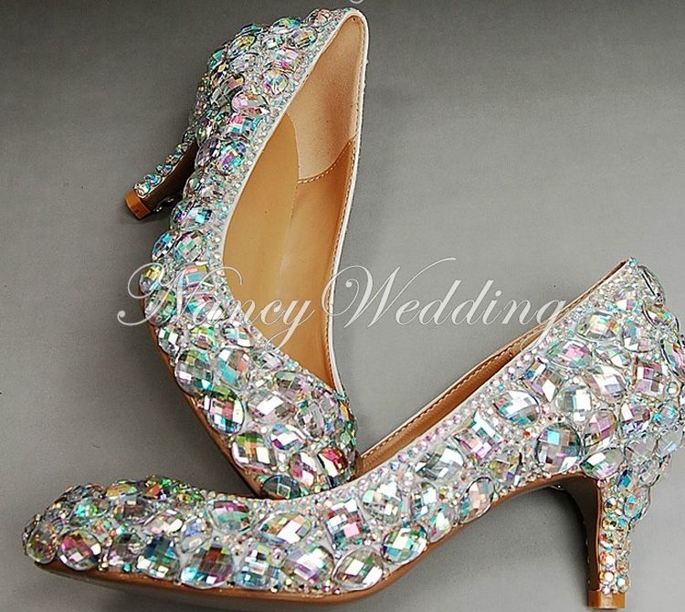 sparkly wedding shoes for bride