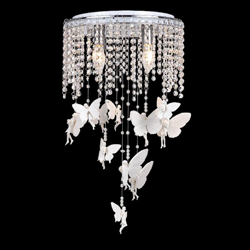 2019 White Crystal Angel Girls Room Ceiling Lamps Romantic Kids Bedroom Baby Room Ceiling Light Fixtures Resin From Oovov 179 9 Dhgate Com