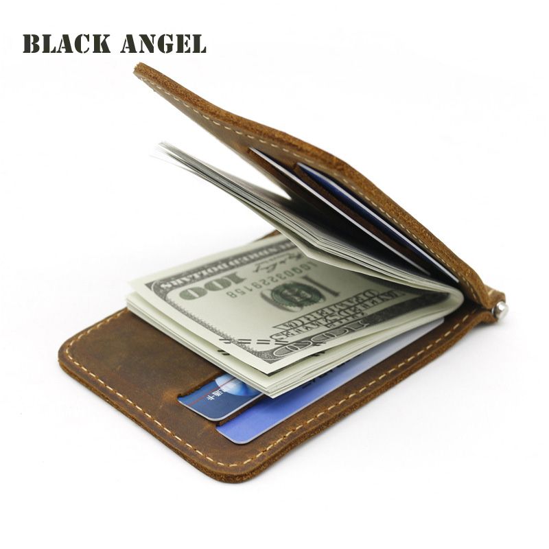 Designer homme portefeuille en cuir véritable véritable haute qualité carte cash id boîte cadeau 