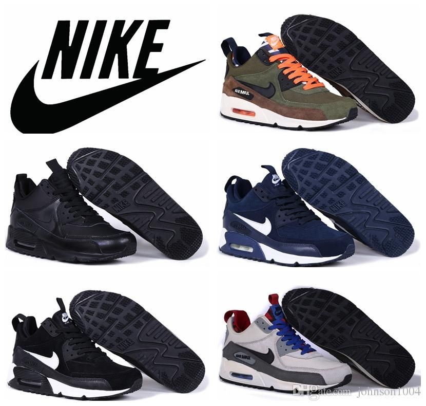 Nike Air Max 90 Men 2015 All Black/Brown Nike Air Maxes 1