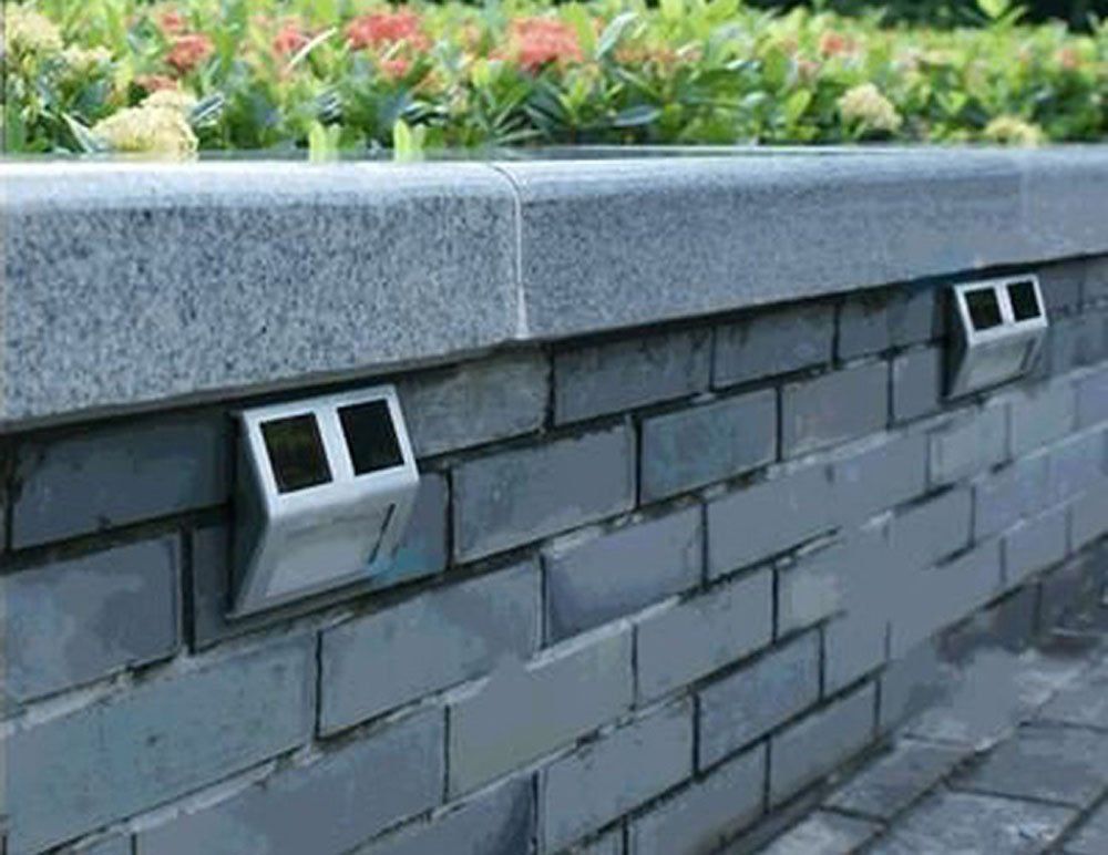 Best Quality Waterproof 2 Led Solar Powered Stainless Steel Waterproof 2 Led Solar Powered Stainless Steel Staircase Step Lights Dock Light