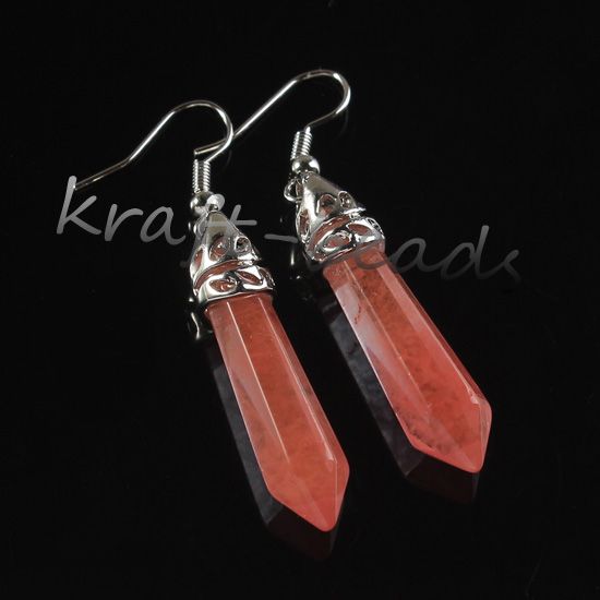 Red Quartz Earring Red Quartz Earring