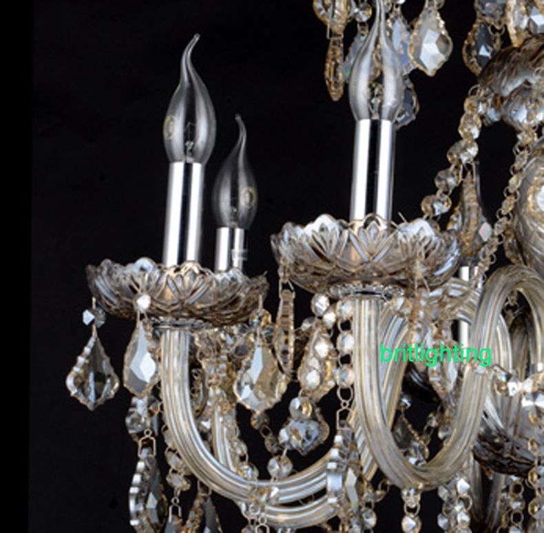 Extra Large Crystal Chandelier Lighting Entryway High Ceiling