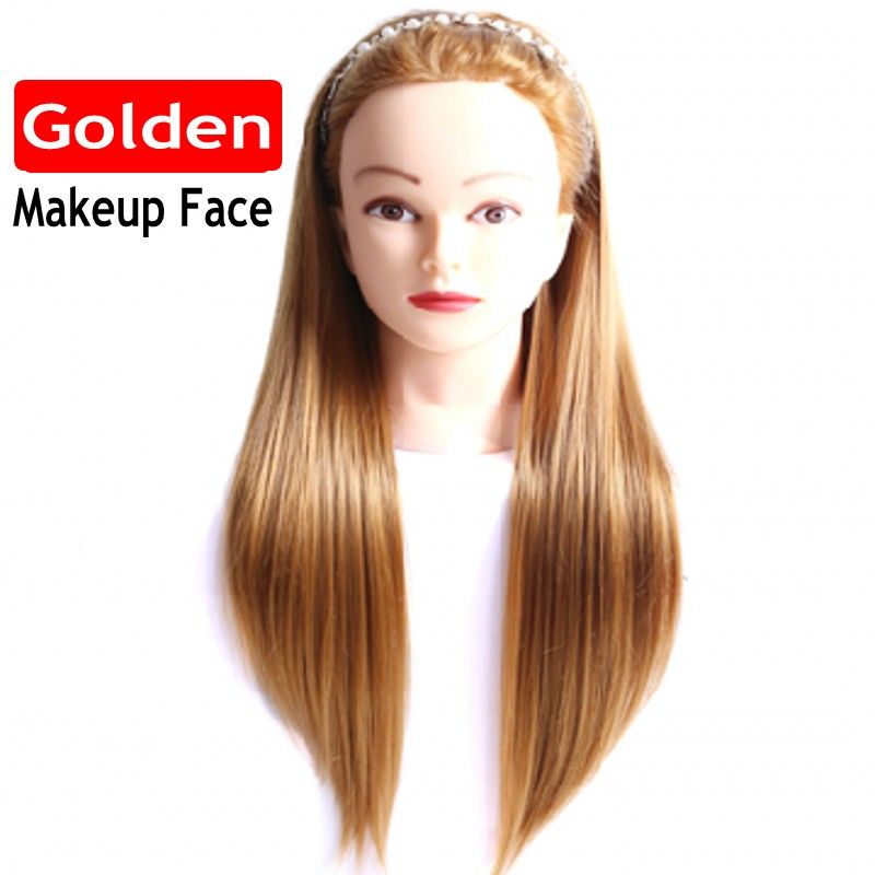 2020 22 Mannequin Head Hair Yaki Synthetic Maniqui Hairdressing