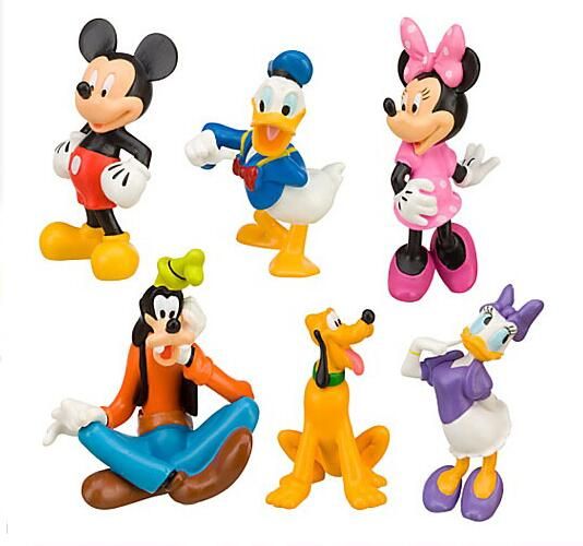 Compre / Set Nueva Americana De PVC Juguetes De Anime Muñeca Figura Pato Donald Mickey Minnie 6CM A 6,38 € Del Kevinhome | DHgate.Com