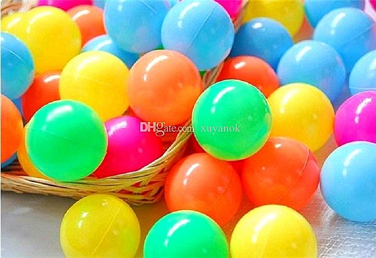 2021 Colorful Durable Fun Ball Soft Plastic Water Pool Ocean Ball Baby