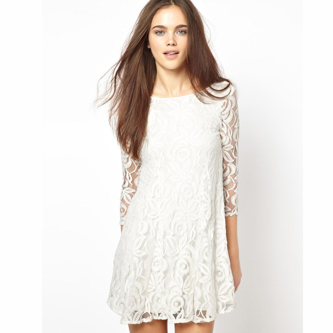 plain white dresses for juniors