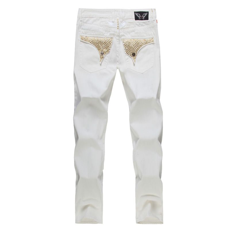 all white ripped jeans mens