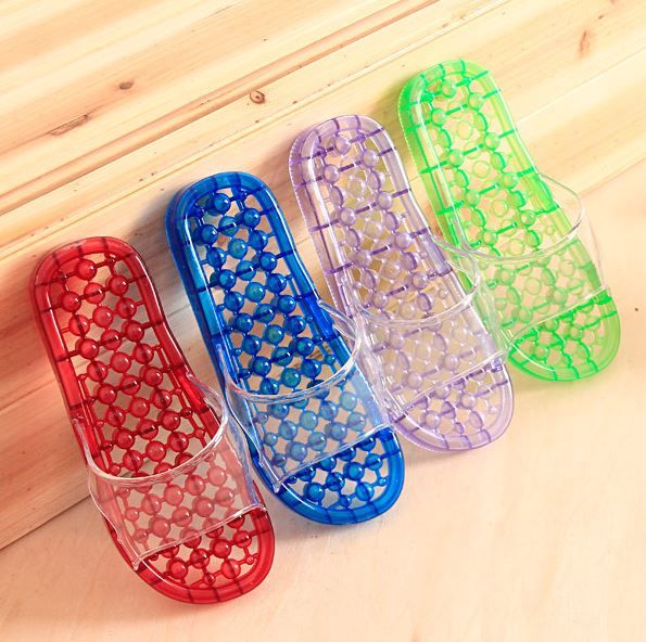 Bathroom Massage Slippers Pierced Acupressure Slimming SPA Beads