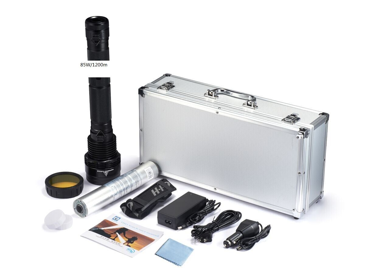 HID 2000M Authentication NEW Quality Powerful 85W HID XENON FLASHLIGHT