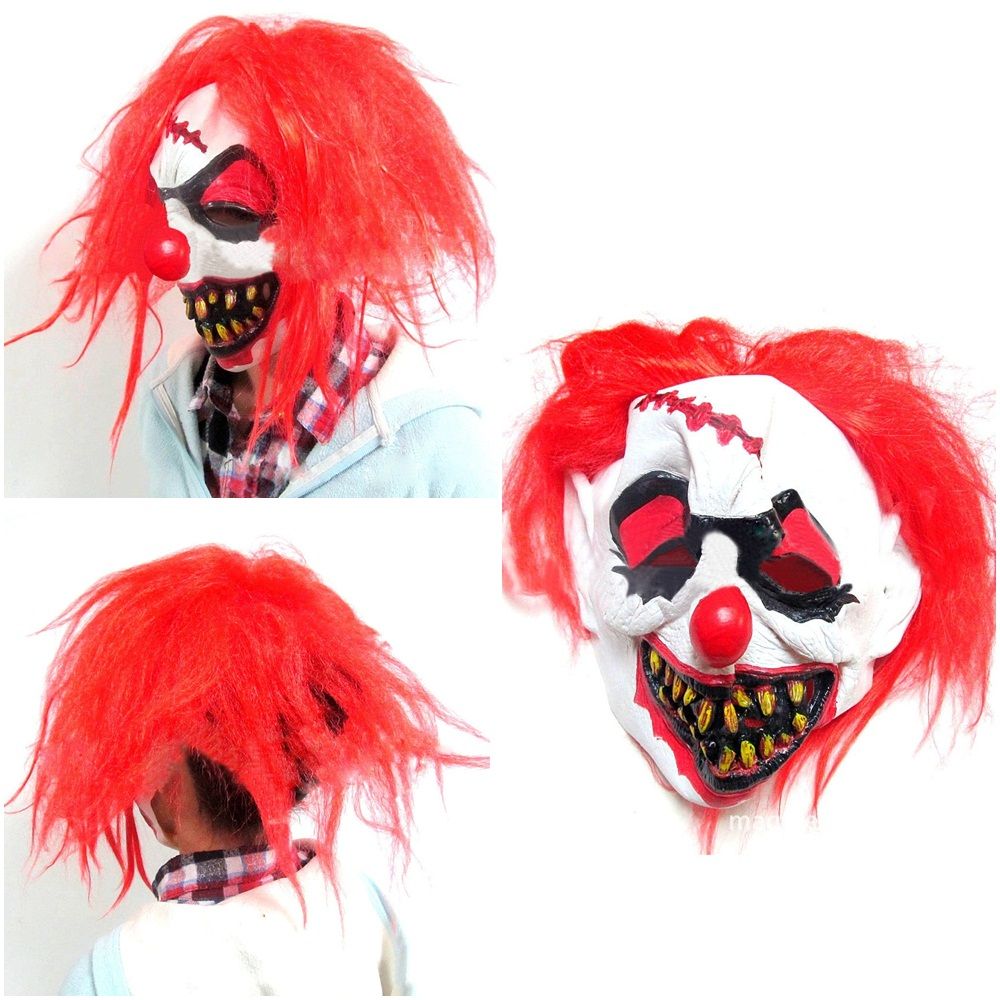 halloween scary clown mask foam latex rubber party masks adult mens smiffys fancy dress masks