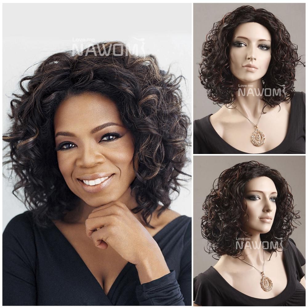Oprah Hair Style Curly Wig Africa Explosive Head Wigs Synthetic Wig 0729Z3  2H33 From Woodenr, $18.1 | DHgate.Com