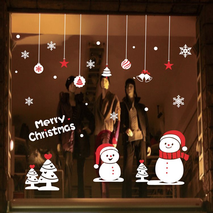 2015 new christmas new year christmas deer wall stickers shop window stickers decorative glass door sticker - Window And Door Christmas Decorations 2015 new christmas new year christmas deer wall stickers shop window stickers decorative glass door sticker - Window And Door Christmas Decorations