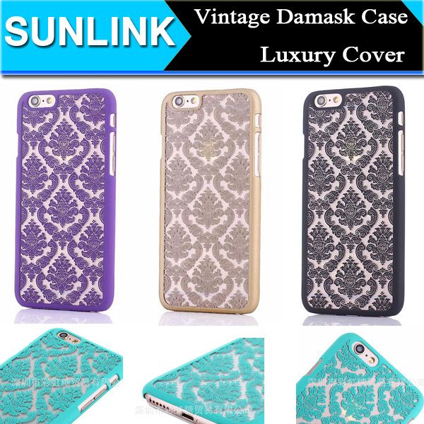 Hulle Gestalten Weinlese Damast Mandala Datura Henna Blumen Mattharte Plastik Pc Kasten Abdeckung Fur Iphone 7 6 6s Plus 5s Se Rand Samsung Galaxie S6