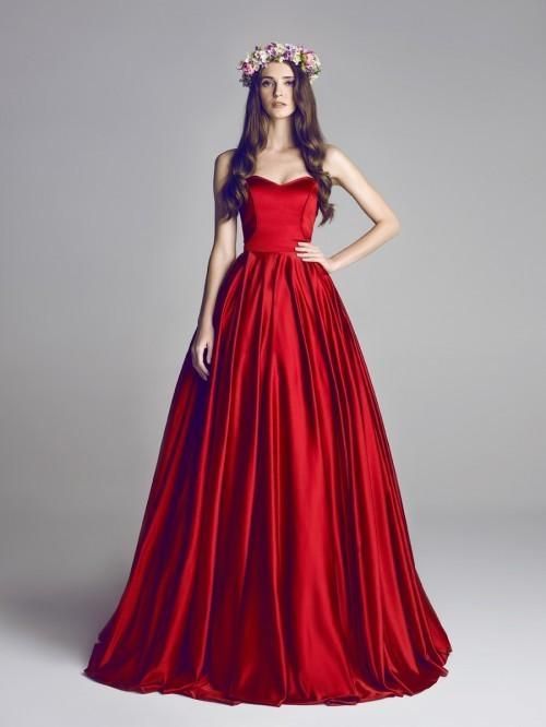 blood red quinceanera dresses