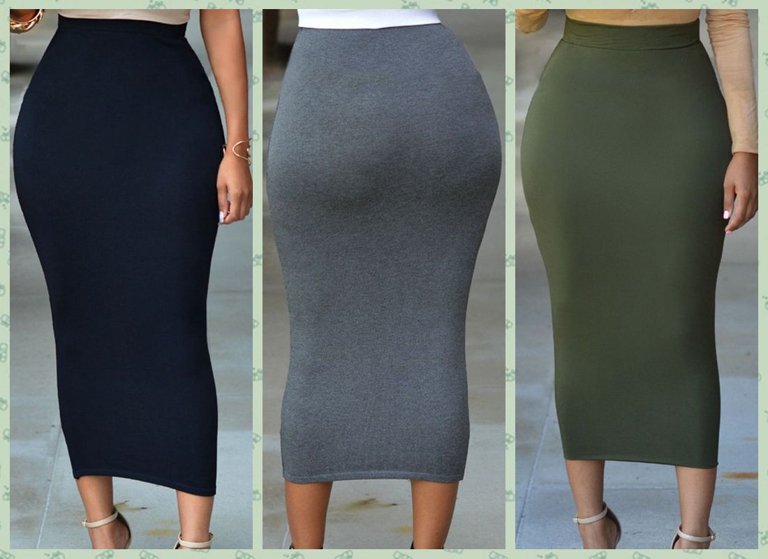 grey cotton maxi skirt