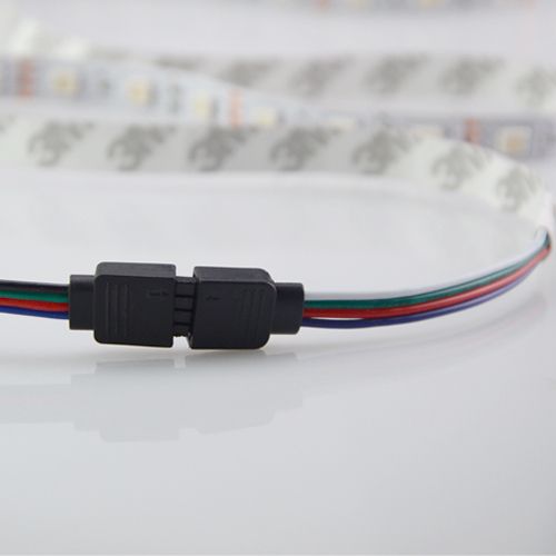 Wow 4Pin 10 mm 3528 5050 RGB DEL bande lumière Connecteurs Fil Câble Adaptateur De Noël